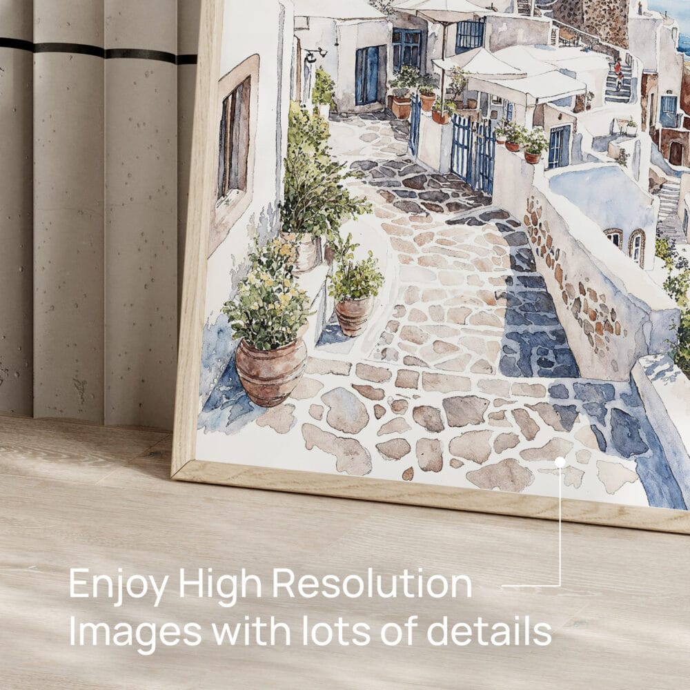 05 - Santorini Blue Dome Watercolor Art - Digital Downloads - Detail Zoom.jpg 05 - Santorini Blue Dome Watercolor Art - Digital Downloads - Detail Zoom.jpg