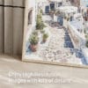 05 - Santorini Blue Dome Watercolor Art - Digital Downloads - Detail Zoom.jpg