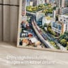 05 - Seoul Skyline Watercolor Art - Digital Downloads - Detail Zoom.jpg