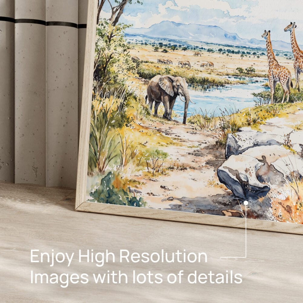 05 - Serengeti Watercolor Art - Digital Downloads - Detail Zoom.jpg 05 - Serengeti Watercolor Art - Digital Downloads - Detail Zoom.jpg