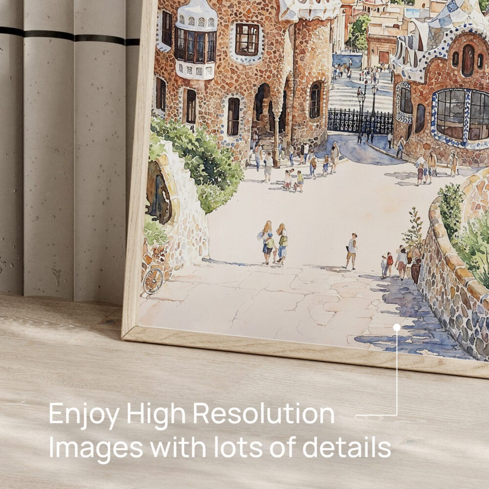 05 - Spain Park Guell Watercolor Art - Digital Downloads - Detail Zoom.jpg 05 - Spain Park Guell Watercolor Art - Digital Downloads - Detail Zoom.jpg
