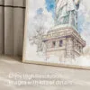 05 - Statue of liberty Watercolor Art - Digital Downloads - Detail Zoom.jpg