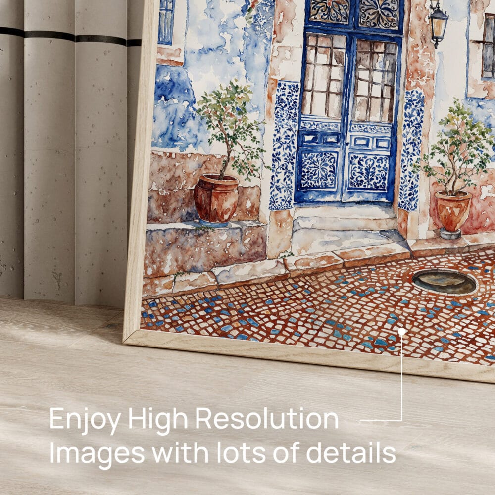 05 - Streets of Lisbon Portugal Watercolor Art - Digital Downloads - Detail Zoom.jpg 05 - Streets of Lisbon Portugal Watercolor Art - Digital Downloads - Detail Zoom.jpg