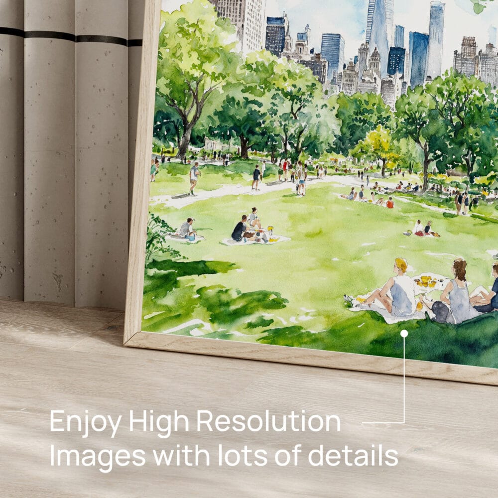 05 - Summer in New York Central Park Watercolor Art - Digital Downloads - Detail Zoom.jpg 05 - Summer in New York Central Park Watercolor Art - Digital Downloads - Detail Zoom.jpg