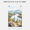 06 - Adirondack Mountains Watercolor Art - Digital Downloads - Print Size.jpg