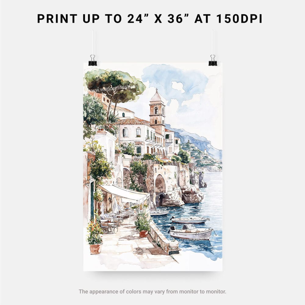 06 - Amalfi Coast Watercolor Art - Digital Downloads - Print Size.jpg 06 - Amalfi Coast Watercolor Art - Digital Downloads - Print Size.jpg