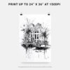 06 - Amsterdam Pencil Drawing - 1 Art - Digital Downloads - Print Size.jpg