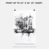 06 - Amsterdam Pencil Drawing - 3 Art - Digital Downloads - Print Size.jpg