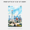 06 - Beijing Skyline Watercolor Art - Digital Downloads - Print Size.jpg