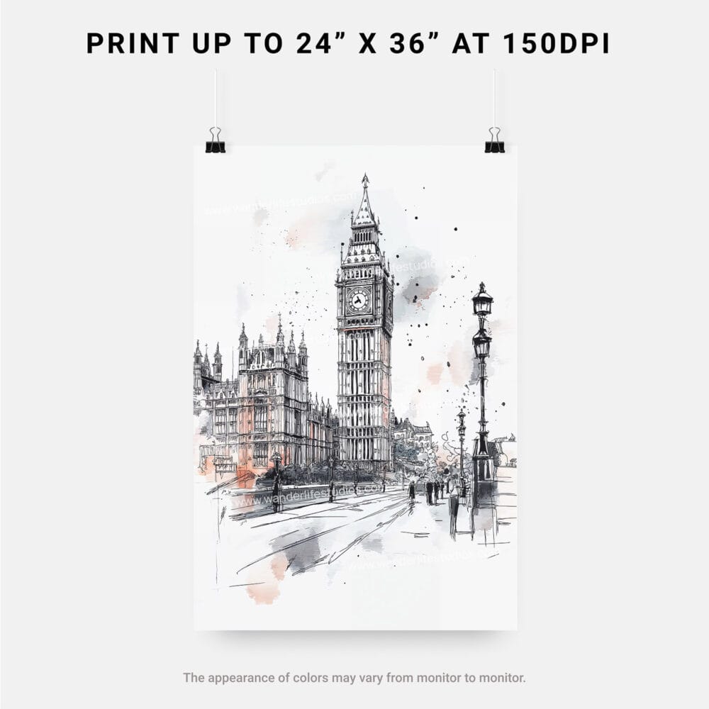 06 - Big Ben Pencil Drawing Art - Digital Downloads - Print Size.jpg 06 - Big Ben Pencil Drawing Art - Digital Downloads - Print Size.jpg