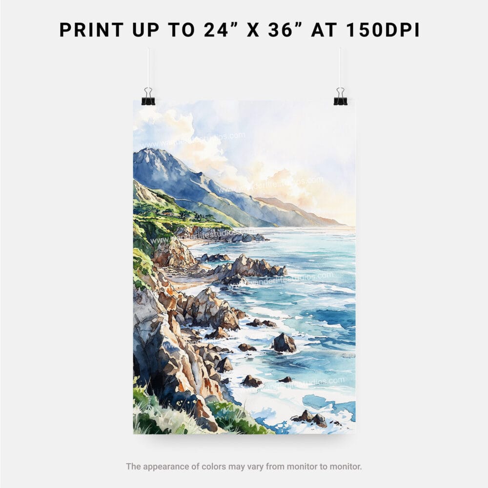 06 - Big Sur California Watercolor Art - Digital Downloads - Print Size.jpg 06 - Big Sur California Watercolor Art - Digital Downloads - Print Size.jpg