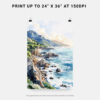 06 - Big Sur California Watercolor Art - Digital Downloads - Print Size.jpg