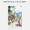 06 - Bogota Colombia Watercolor Art - Digital Downloads - Print Size.jpg