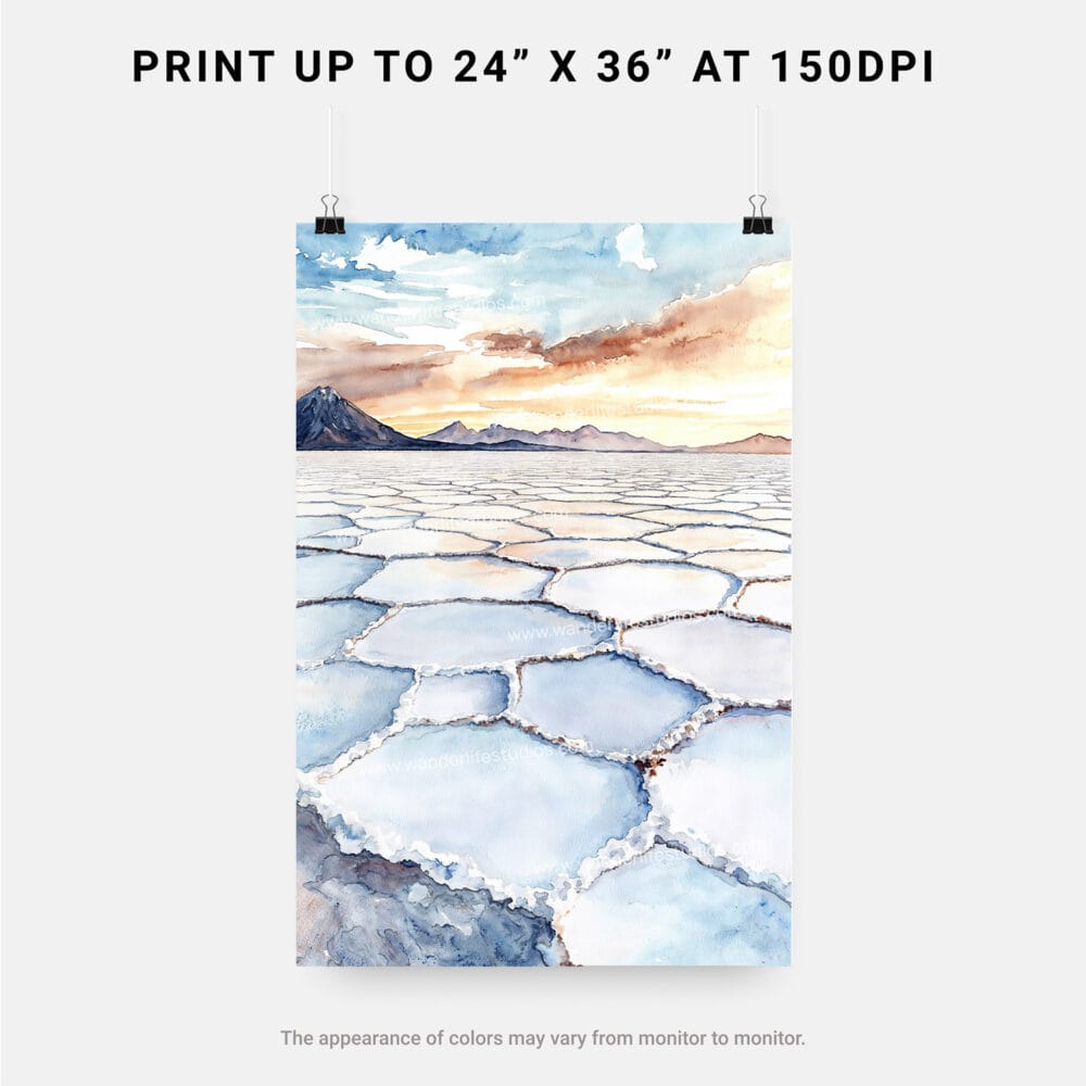 06 - Bolivia Salar de Uyuni Watercolor Art - Digital Downloads - Print Size.jpg 06 - Bolivia Salar de Uyuni Watercolor Art - Digital Downloads - Print Size.jpg