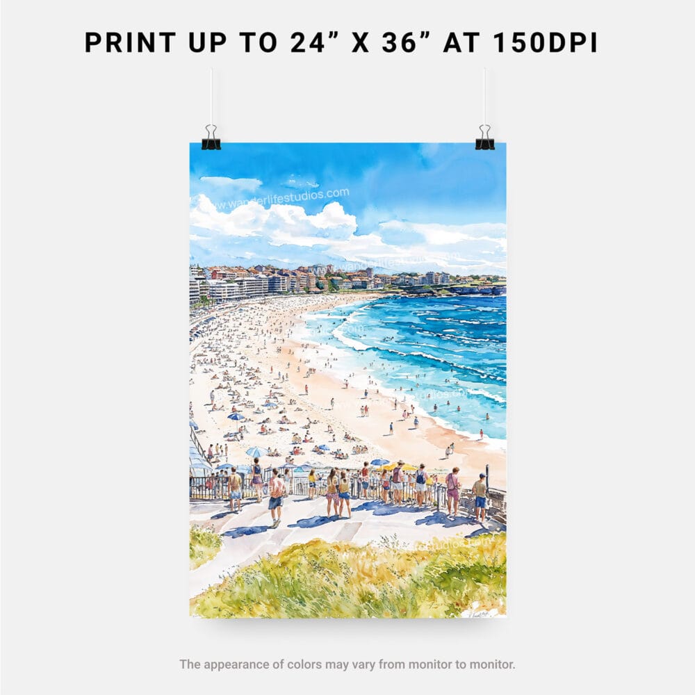 06 - Bondi Beach Watercolor Art - Digital Downloads - Print Size.jpg 06 - Bondi Beach Watercolor Art - Digital Downloads - Print Size.jpg