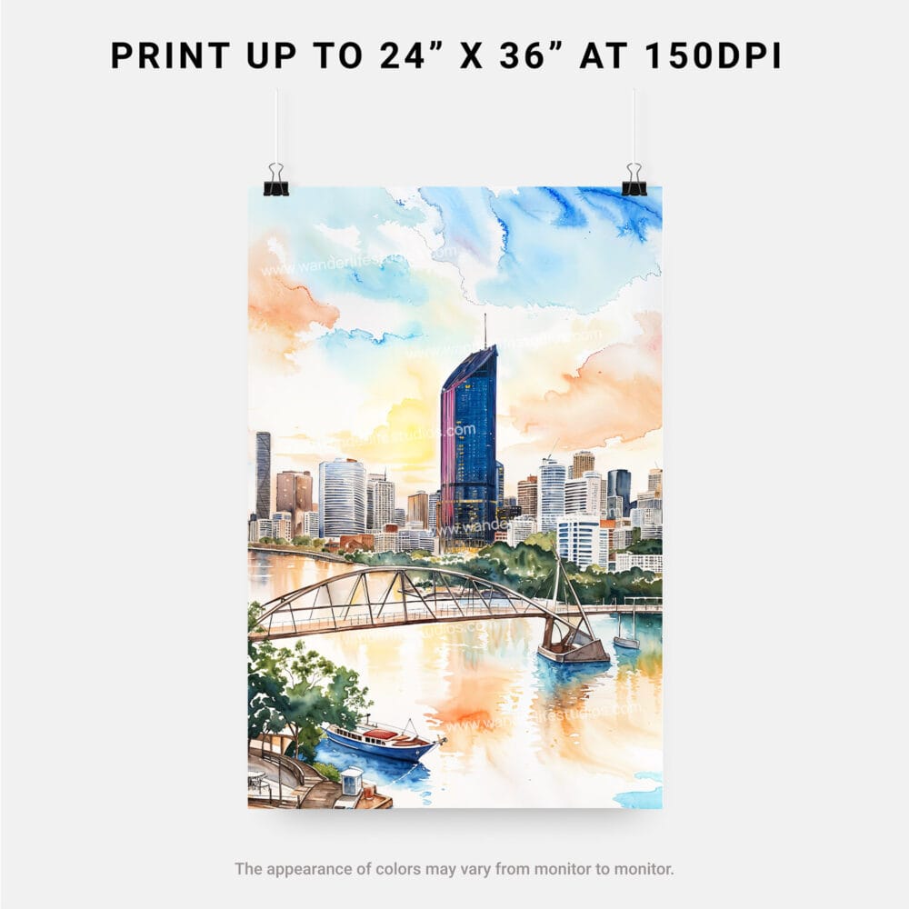 06 - Brisbane Skyline Watercolor Art - Digital Downloads - Print Size.jpg 06 - Brisbane Skyline Watercolor Art - Digital Downloads - Print Size.jpg
