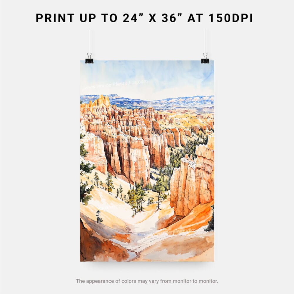 06 - Bryce Canyon National Park Watercolor Art - Digital Downloads - Print Size.jpg 06 - Bryce Canyon National Park Watercolor Art - Digital Downloads - Print Size.jpg