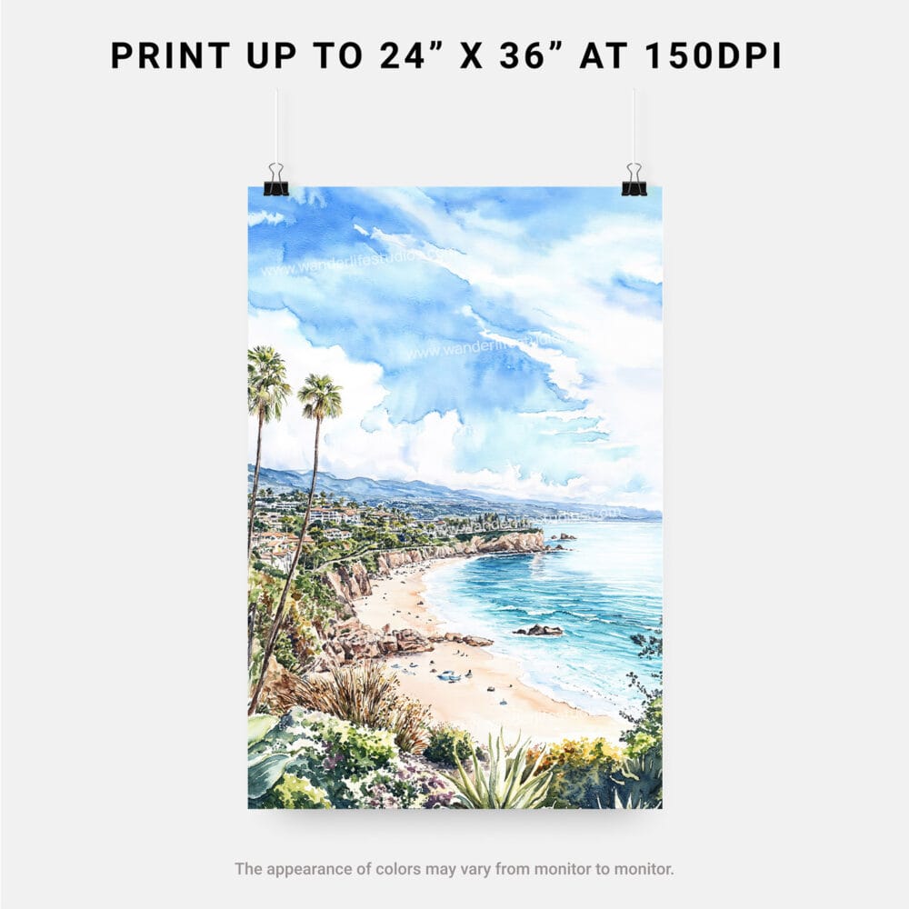 06 - California Laguna Beach Watercolor Art - Digital Downloads - Print Size.jpg 06 - California Laguna Beach Watercolor Art - Digital Downloads - Print Size.jpg