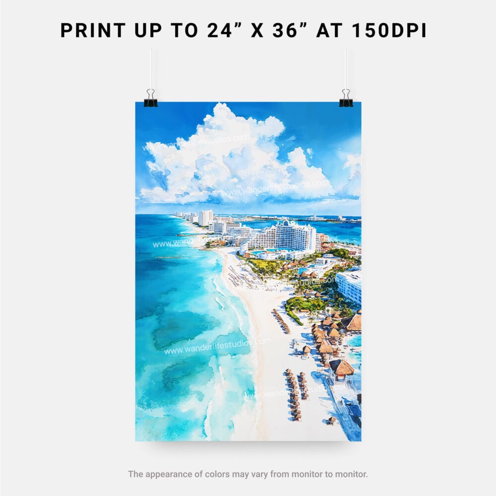 06 - Cancun Mexico Watercolor Art - Digital Downloads - Print Size.jpg 06 - Cancun Mexico Watercolor Art - Digital Downloads - Print Size.jpg