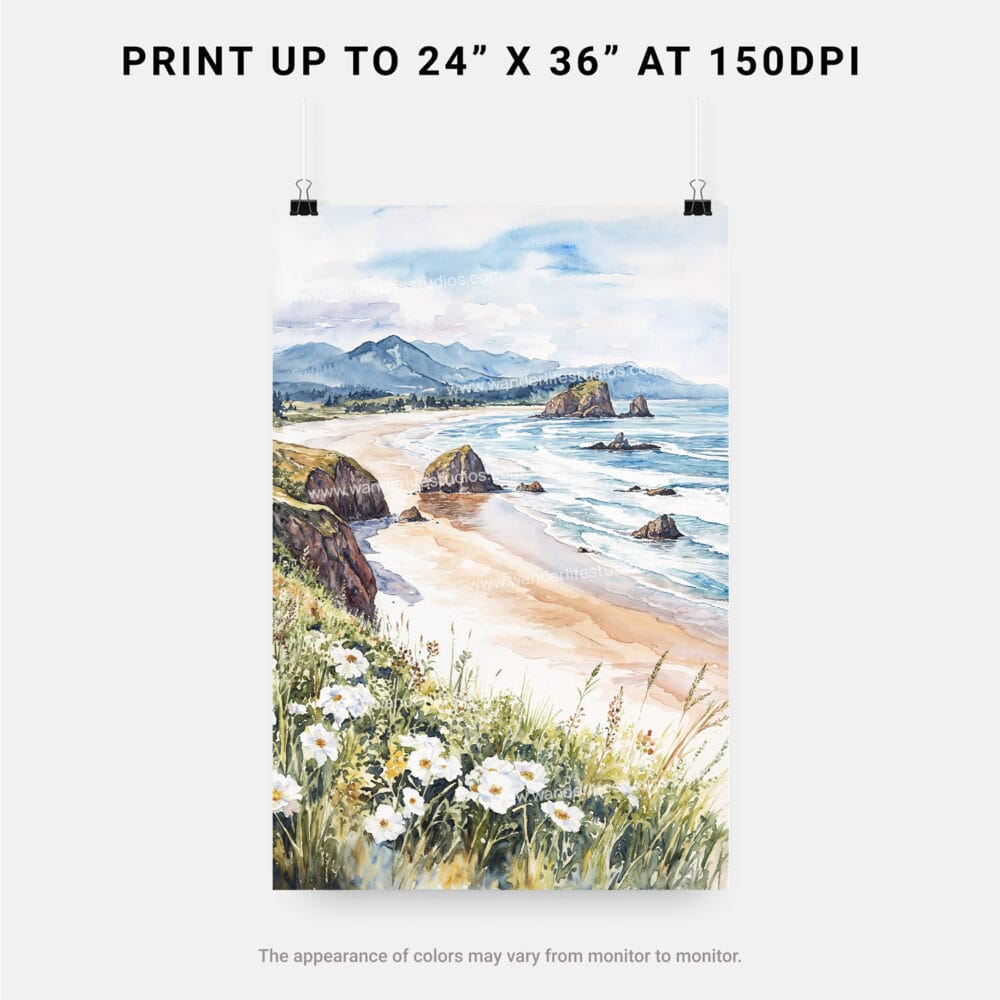 06 - Cannon Beach Oregon Watercolor Art - Digital Downloads - Print Size.jpg 06 - Cannon Beach Oregon Watercolor Art - Digital Downloads - Print Size.jpg