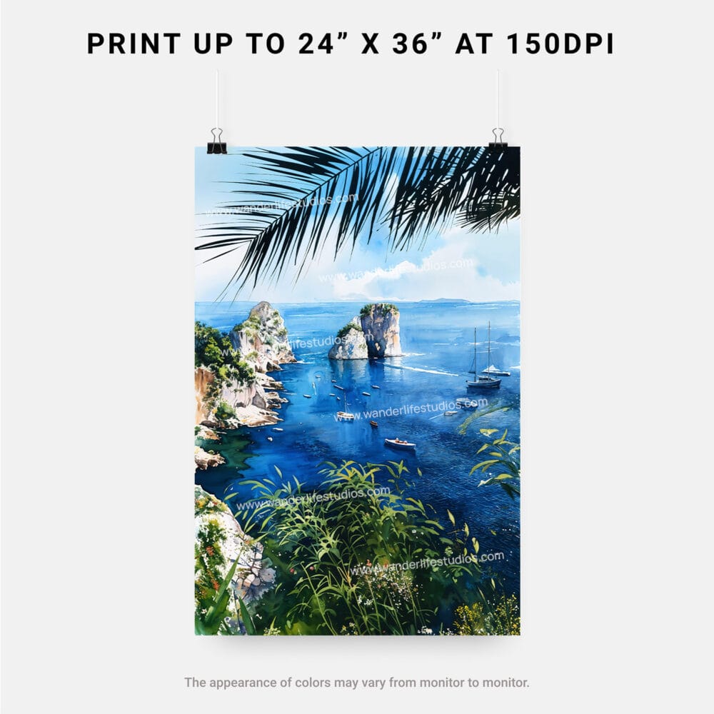 06 - Capri Italy Watercolor Art - Digital Downloads - Print Size.jpg 06 - Capri Italy Watercolor Art - Digital Downloads - Print Size.jpg