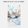 06 - Central Park New York City Watercolor Art - Digital Downloads - Print Size.jpg