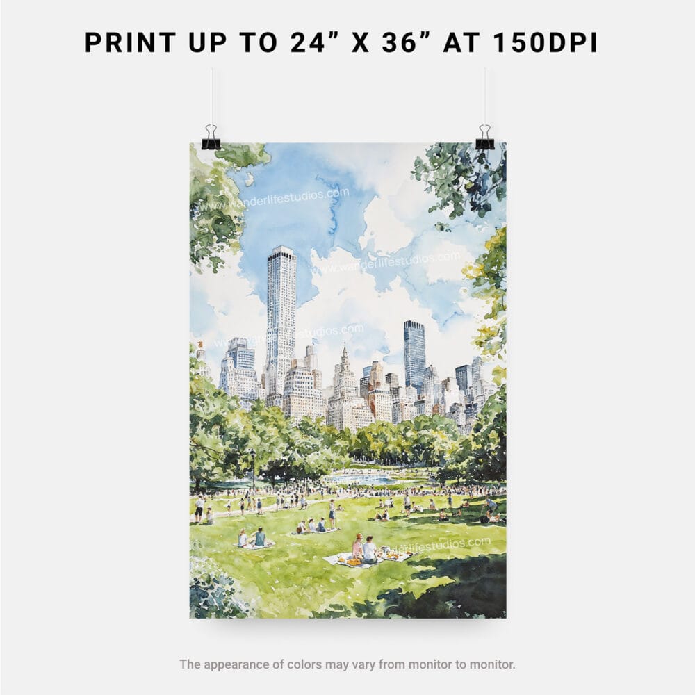 06 - Central Park New York Watercolor Art - Digital Downloads - Print Size.jpg 06 - Central Park New York Watercolor Art - Digital Downloads - Print Size.jpg