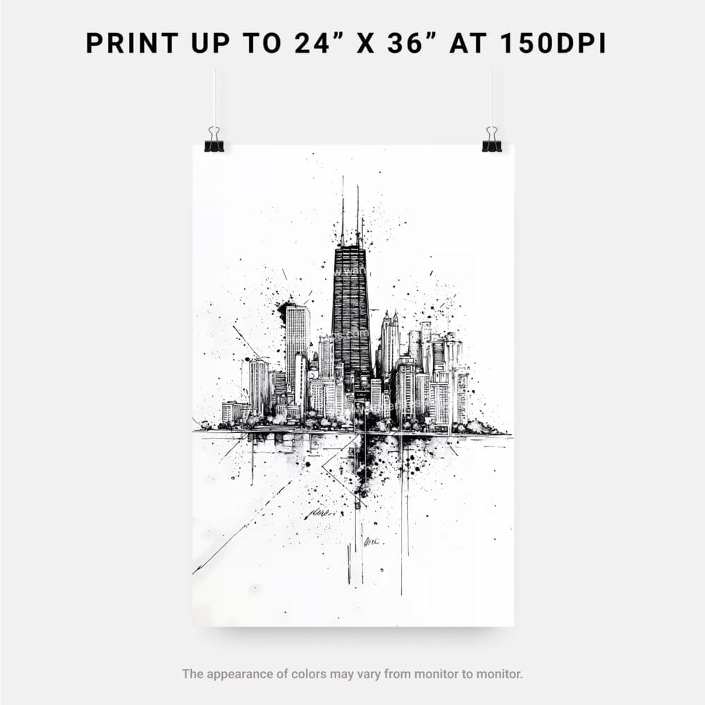 06 - Chicago Pencil Drawing Art - Digital Downloads - Print Size.jpg 06 - Chicago Pencil Drawing Art - Digital Downloads - Print Size.jpg