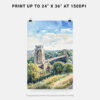 06 - Clifton Bridge Bristol Watercolor Art - Digital Downloads - Print Size.jpg