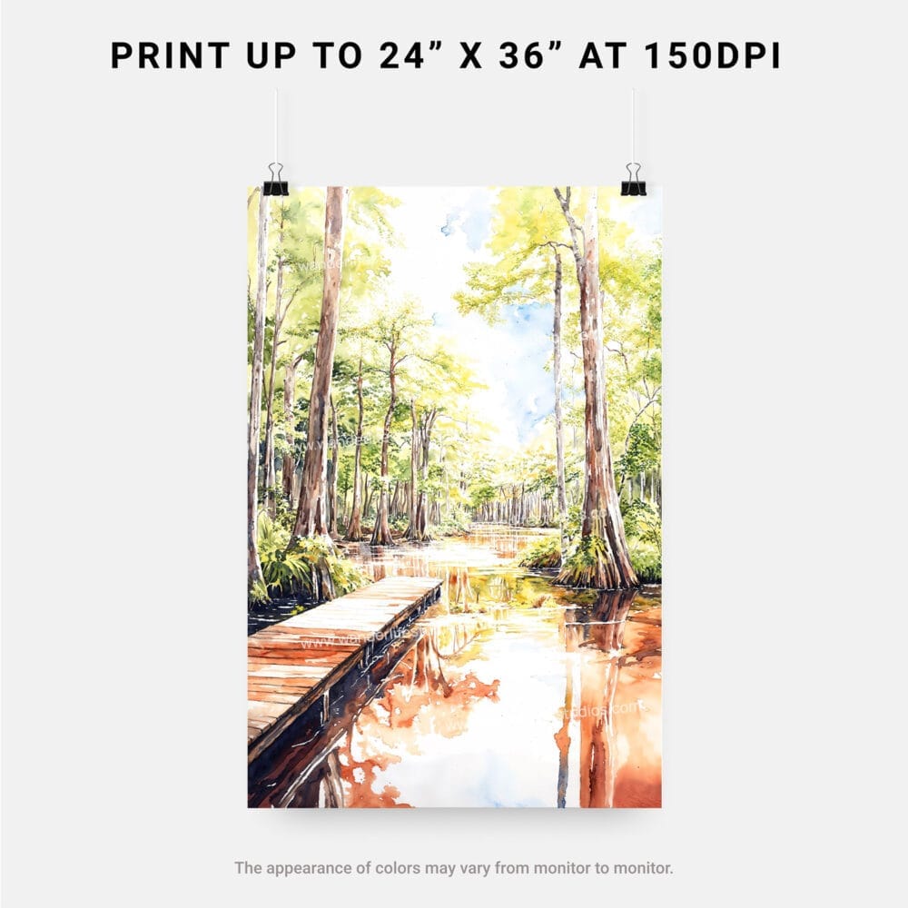 06 - Congaree National Park Watercolor Art - Digital Downloads - Print Size.jpg 06 - Congaree National Park Watercolor Art - Digital Downloads - Print Size.jpg