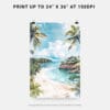 06 - Costa Rica Playa Dominical Watercolor Art - Digital Downloads - Print Size.jpg