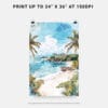 06 - Costa Rica Playa Ventana Watercolor Art - Digital Downloads - Print Size.jpg