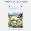 06 - Denali National Park Watercolor Art - Digital Downloads - Print Size.jpg
