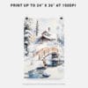 06 - Fairbanks Alaska Winter watercolor Art - Digital Downloads - Print Size.jpg