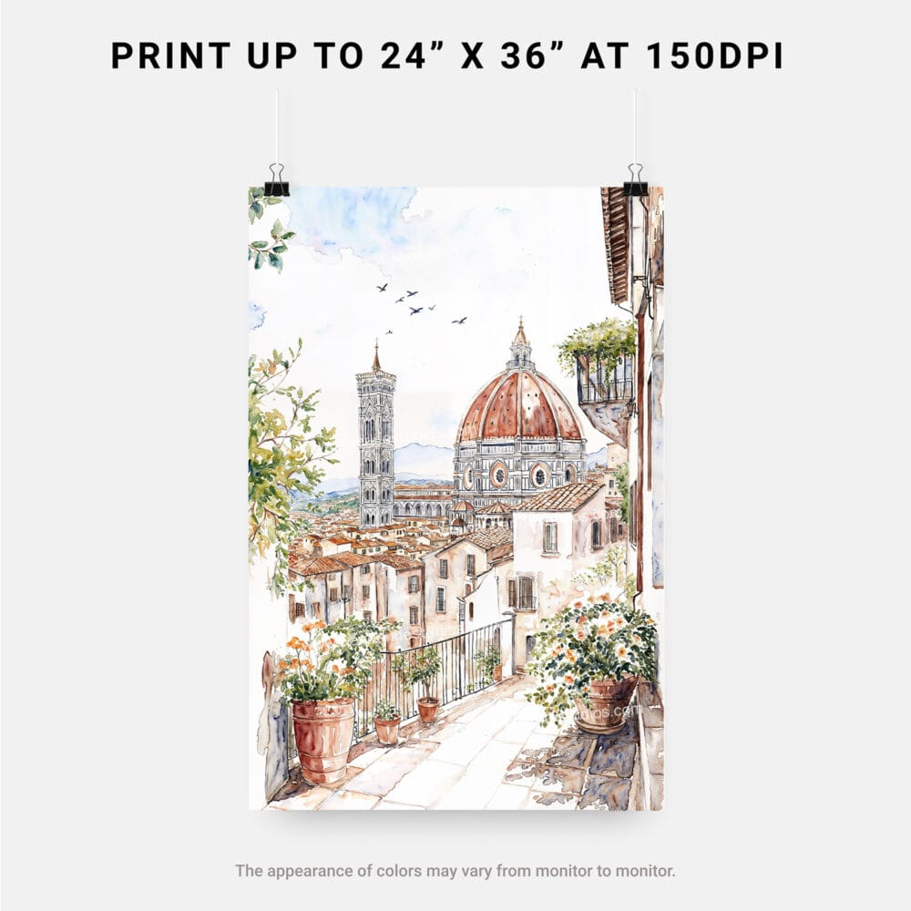 06 - Florence Cathedral Watercolor Art - Digital Downloads - Print Size.jpg 06 - Florence Cathedral Watercolor Art - Digital Downloads - Print Size.jpg