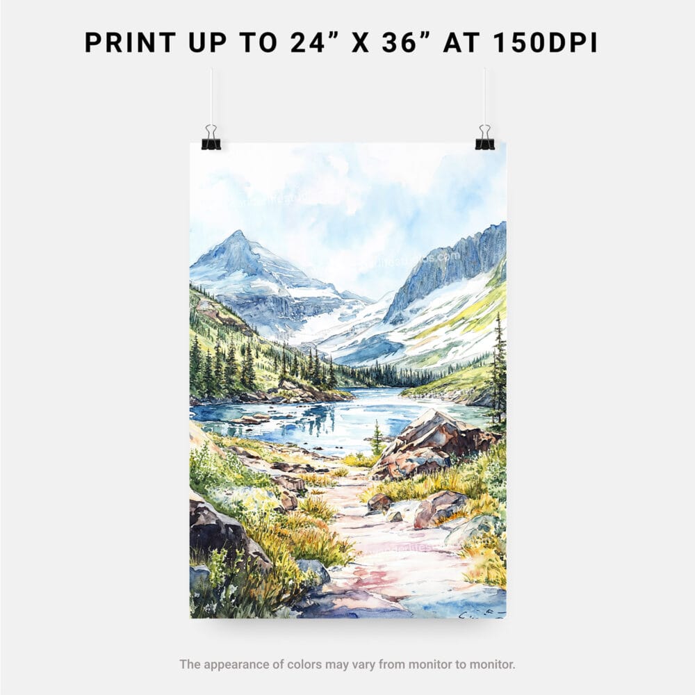 06 - Glacier National Park Watercolor Art - Digital Downloads - Print Size.jpg 06 - Glacier National Park Watercolor Art - Digital Downloads - Print Size.jpg