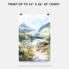 06 - Glacier National Park Watercolor Art - Digital Downloads - Print Size.jpg