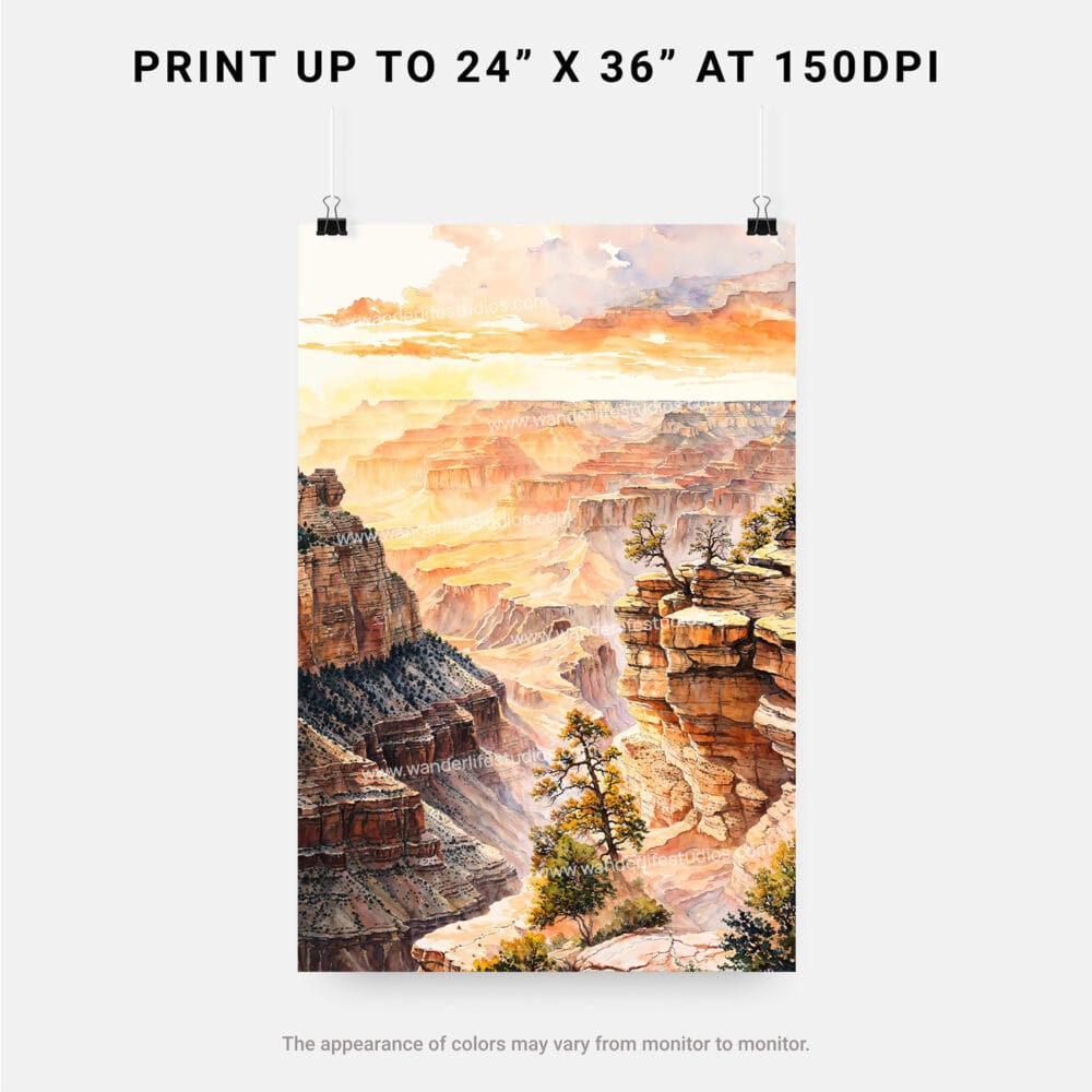 06 - Grand Canyon Watercolor Art - Digital Downloads - Print Size.jpg 06 - Grand Canyon Watercolor Art - Digital Downloads - Print Size.jpg