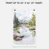 06 - Grand Teton National Park Watercolor Art - Digital Downloads - Print Size.jpg
