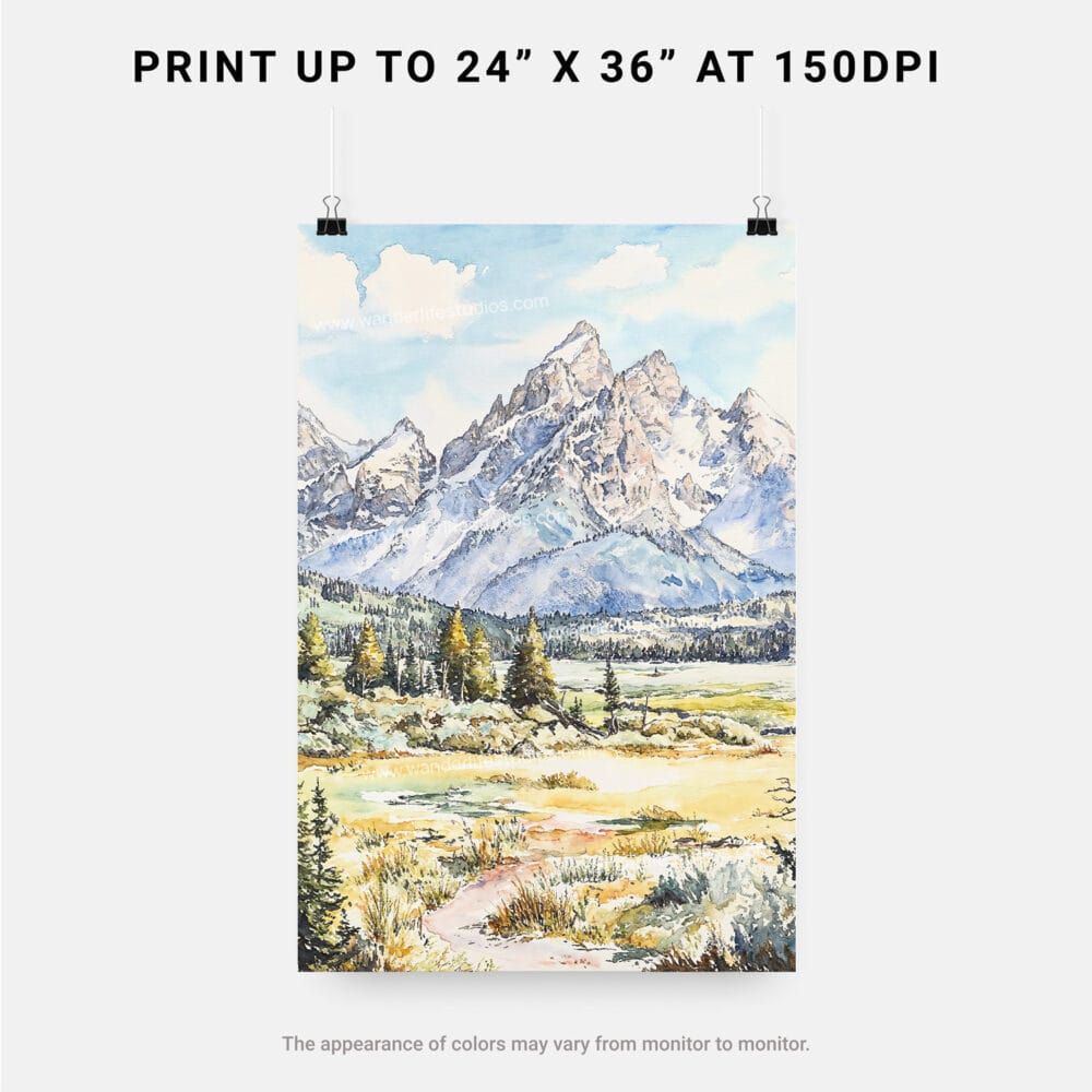 06 - Grand Teton Watercolor Art - Digital Downloads - Print Size.jpg 06 - Grand Teton Watercolor Art - Digital Downloads - Print Size.jpg
