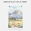 06 - Grand Teton Watercolor Art - Digital Downloads - Print Size.jpg