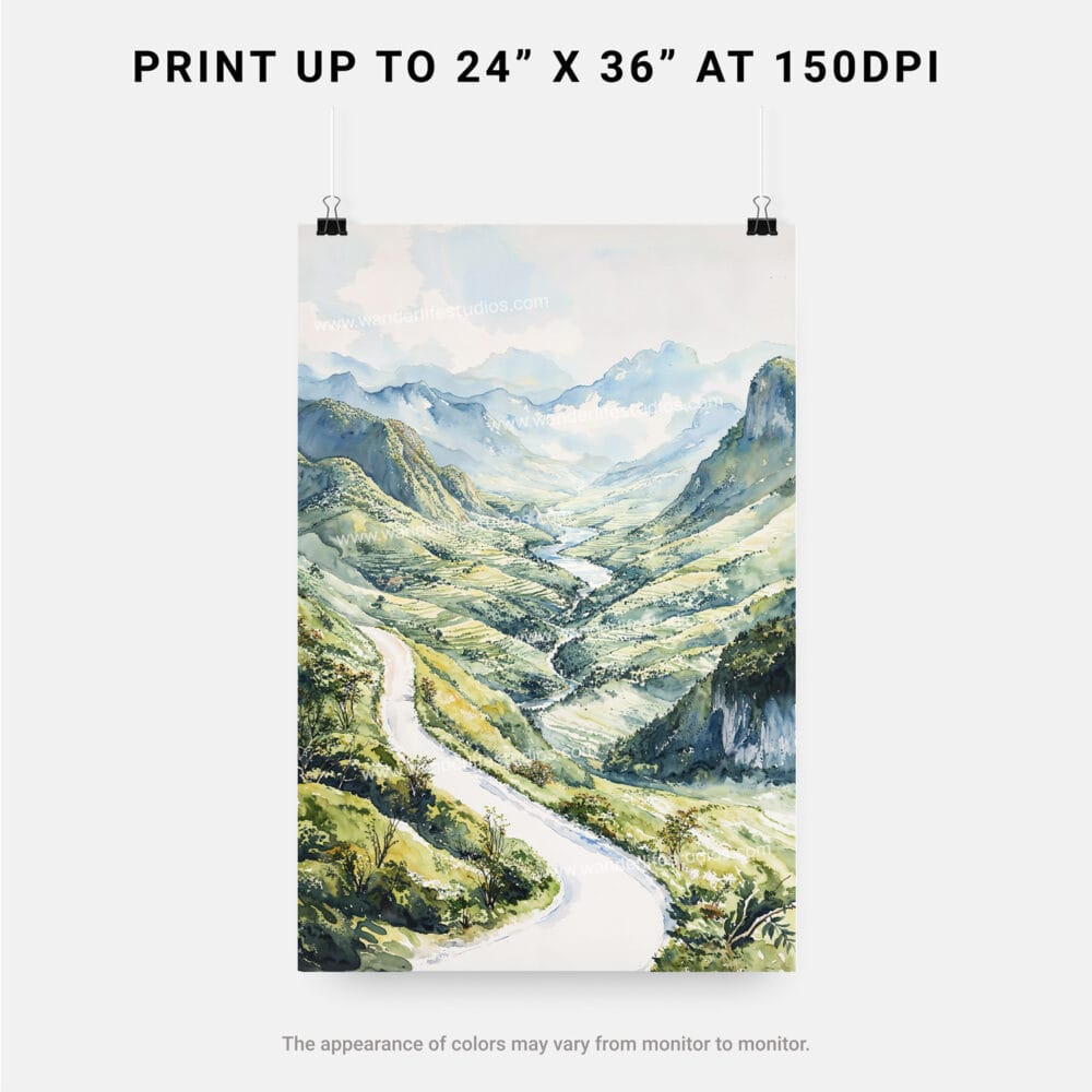 06 - Ha Giang Vietnam Watercolor Art - Digital Downloads - Print Size.jpg 06 - Ha Giang Vietnam Watercolor Art - Digital Downloads - Print Size.jpg