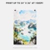 06 - Ha Long Bay Vietnam Watercolor Art - Digital Downloads - Print Size.jpg