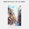 06 - Hanoi Old Quarter Watercolor Art - Digital Downloads - Print Size.jpg