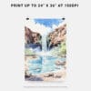 06 - Havasu Falls Watercolor Art - Digital Downloads - Print Size.jpg