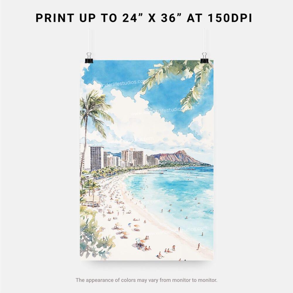 06 - Hawaii - Honolulu Watercolor Art - Digital Downloads - Print Size.jpg 06 - Hawaii - Honolulu Watercolor Art - Digital Downloads - Print Size.jpg