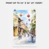 06 - Hoi An Vietnam Watercolor Art - Digital Downloads - Print Size.jpg