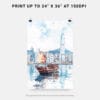 06 - Hong Kong Watercolor Art - Digital Downloads - Print Size.jpg