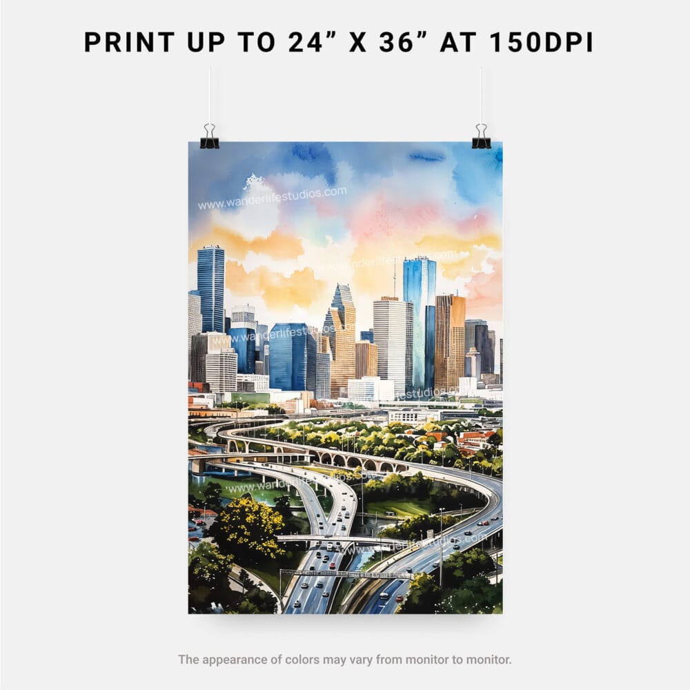 06 - Houston Texas Watercolor Art - Digital Downloads - Print Size.jpg 06 - Houston Texas Watercolor Art - Digital Downloads - Print Size.jpg