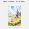 06 - Isle of Skye Watercolor Art - Digital Downloads - Print Size.jpg